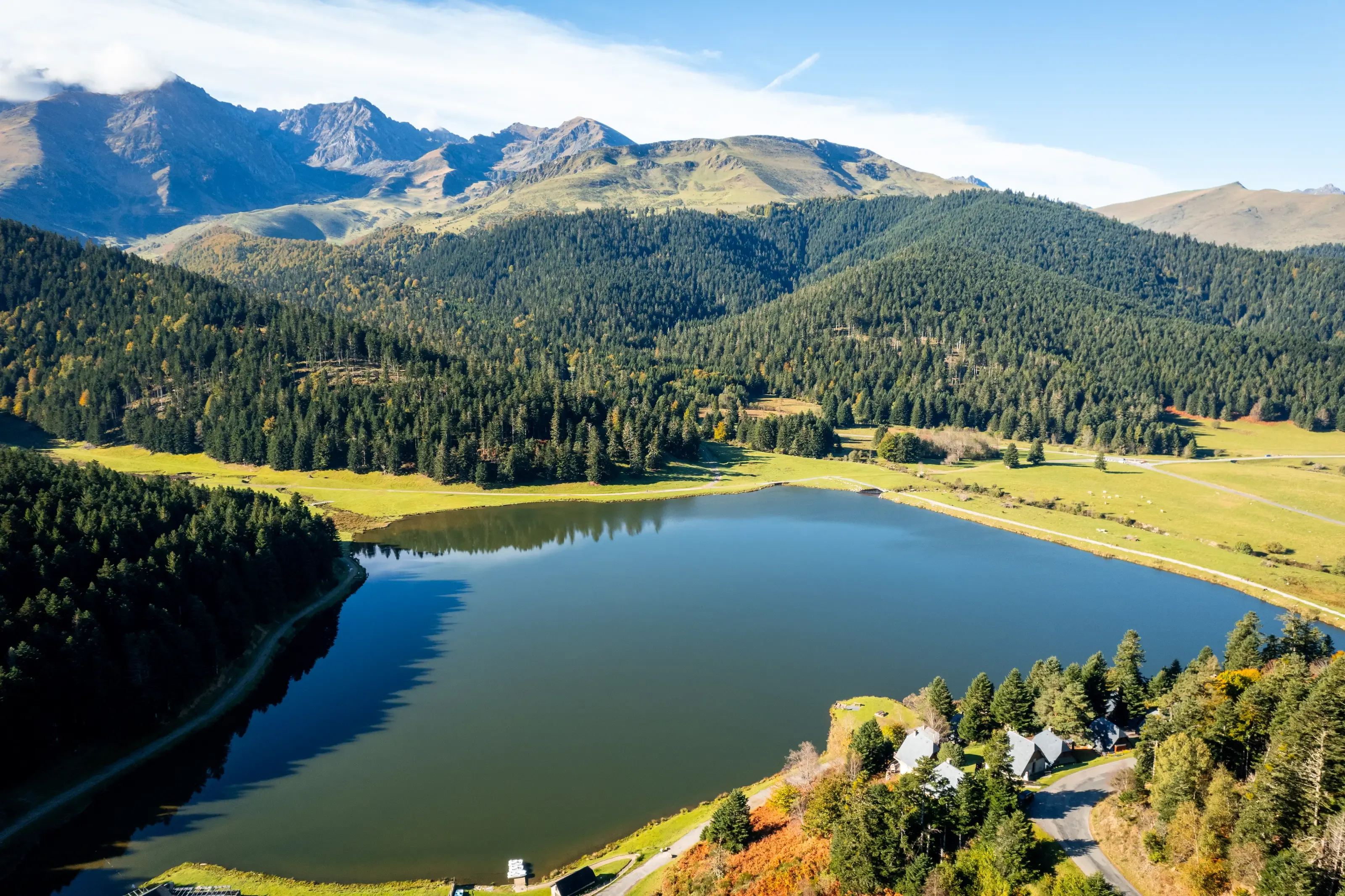 Lac de Payolle vu du ciel